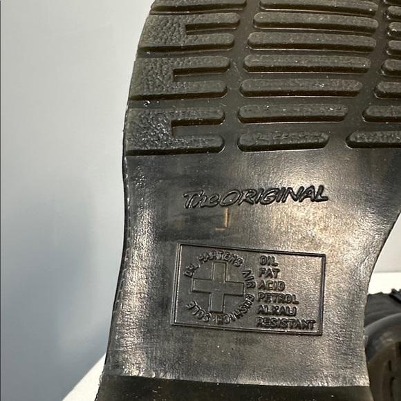Dr. Martens Black Leather Combat Boots - Picture 10 of 16